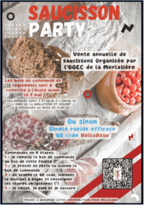 Vente de saucissons